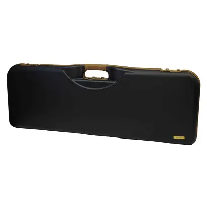 Tvrdé plastové pouzdro na brokovnici O/U nebo side-by-side s vysokou hlavní do 86 cm, sametová podšívka a kožené lemování.